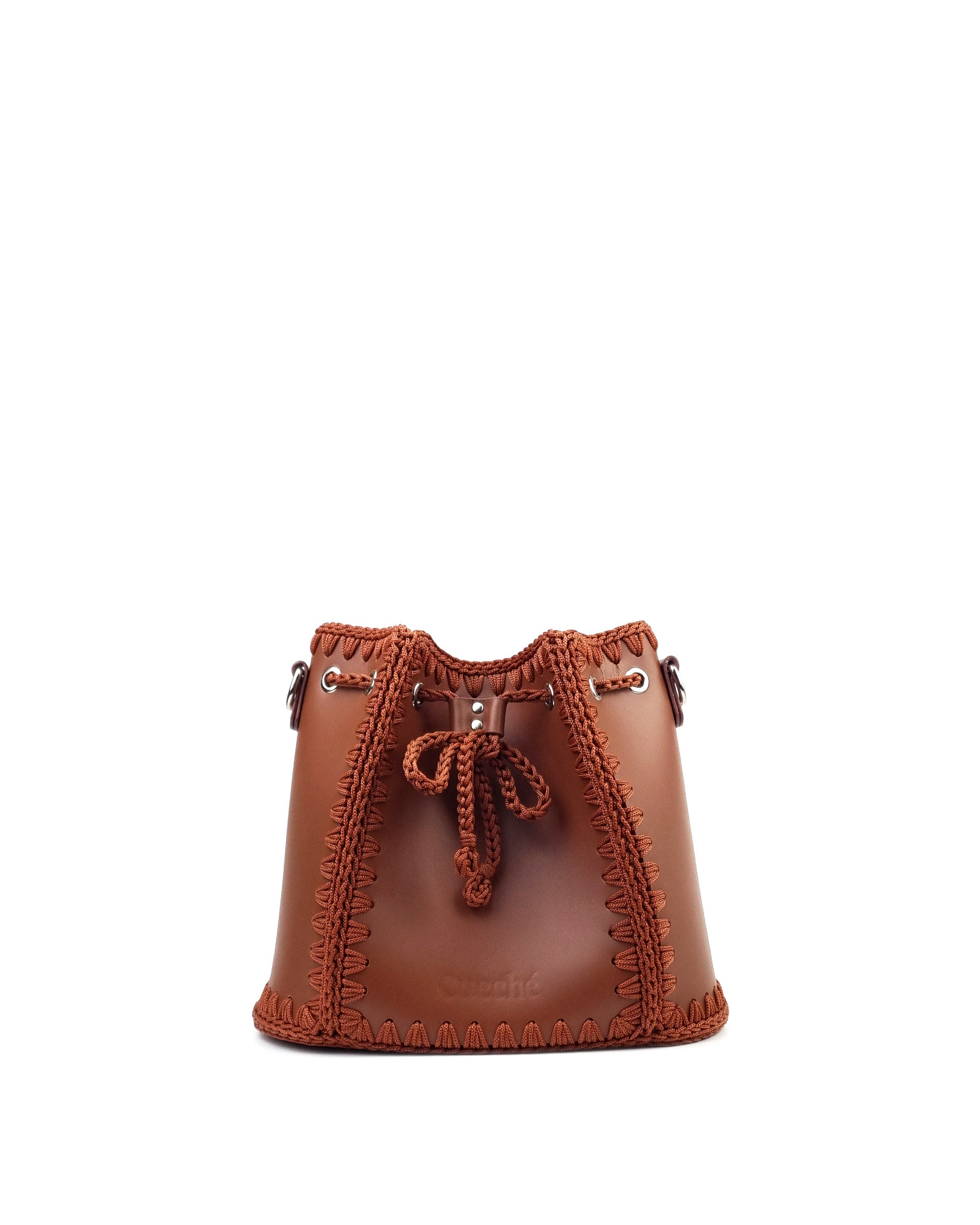 Bolso Bombonera Olga L Marrón