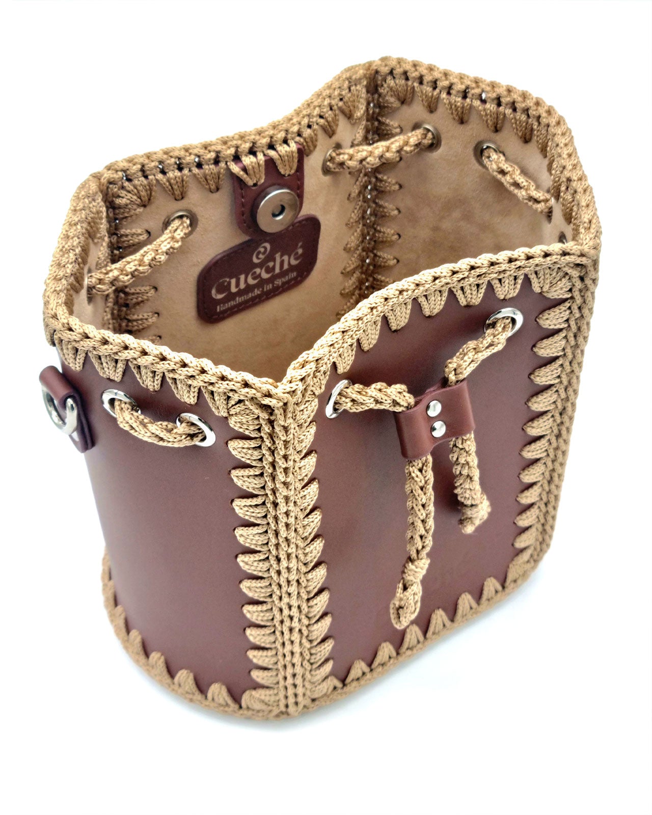 Bolso Bombonera Olga M marrón