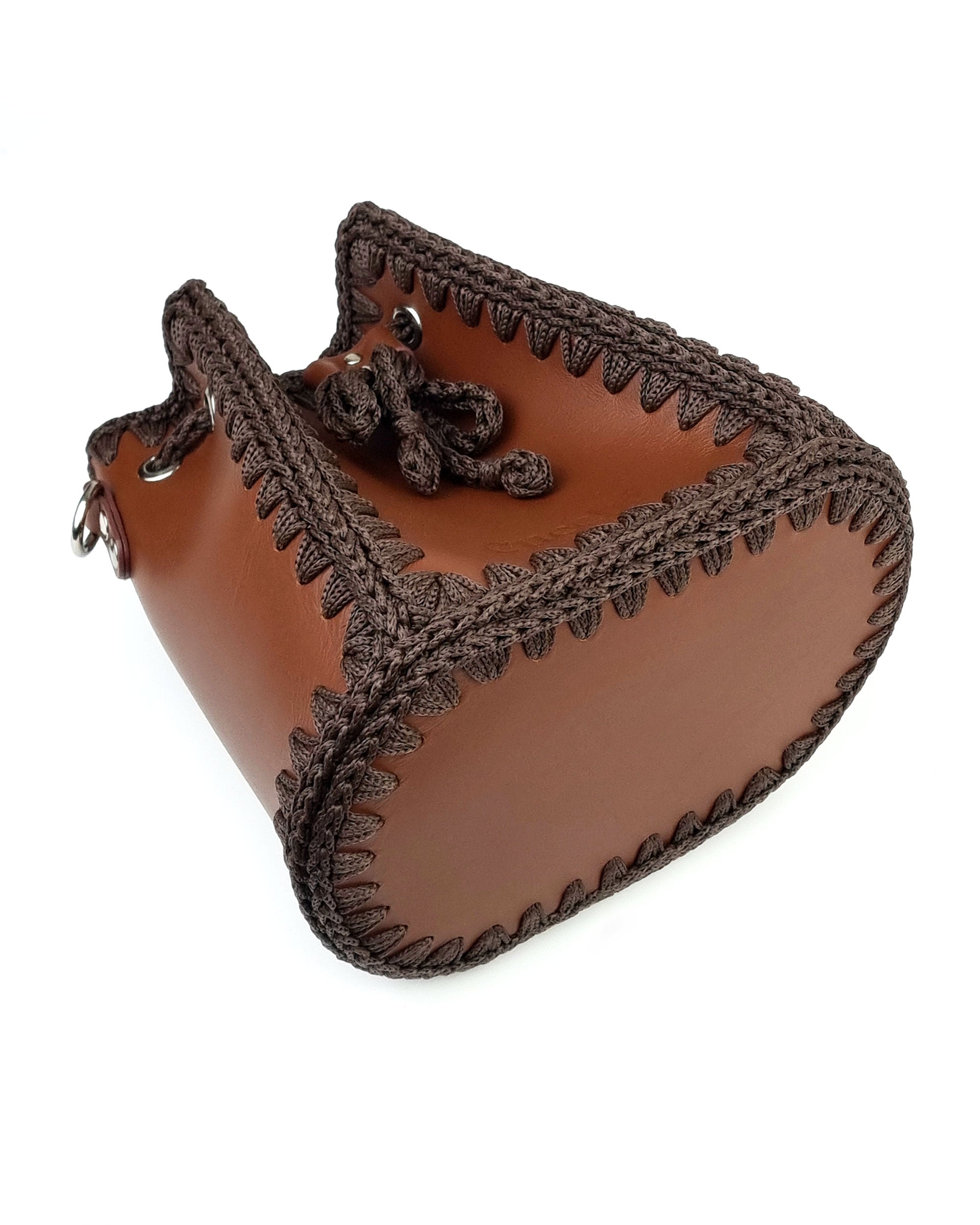 Bolso Bombonera Olga M marrón