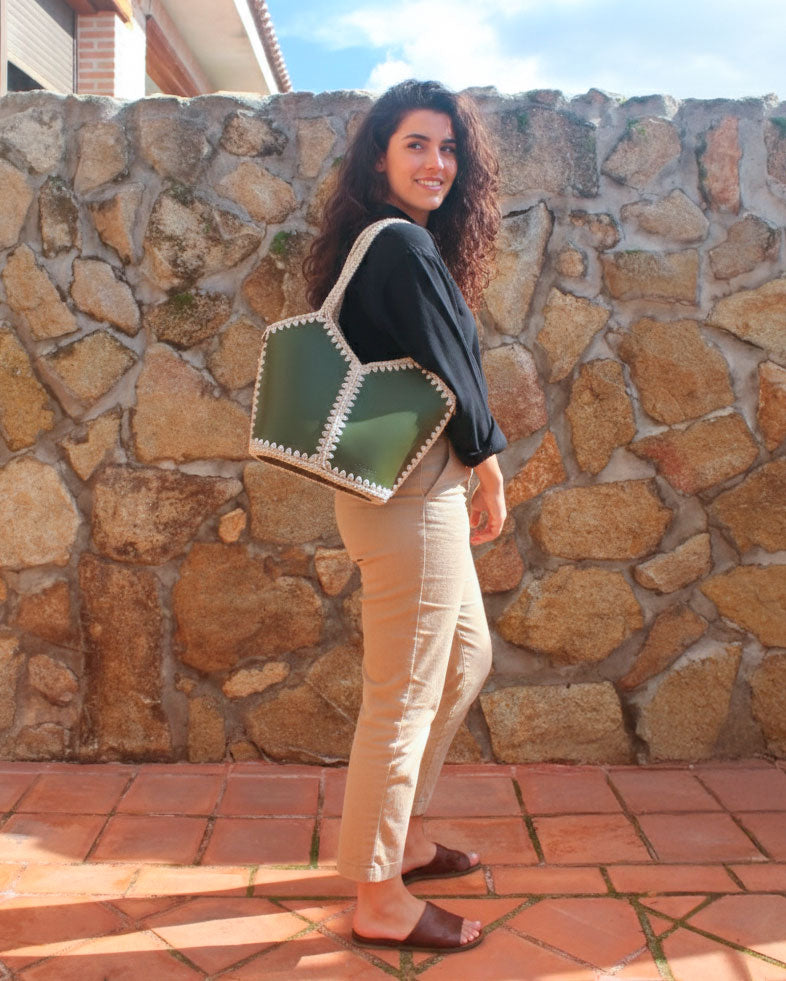 Bolso Capazo Natalia L Verde