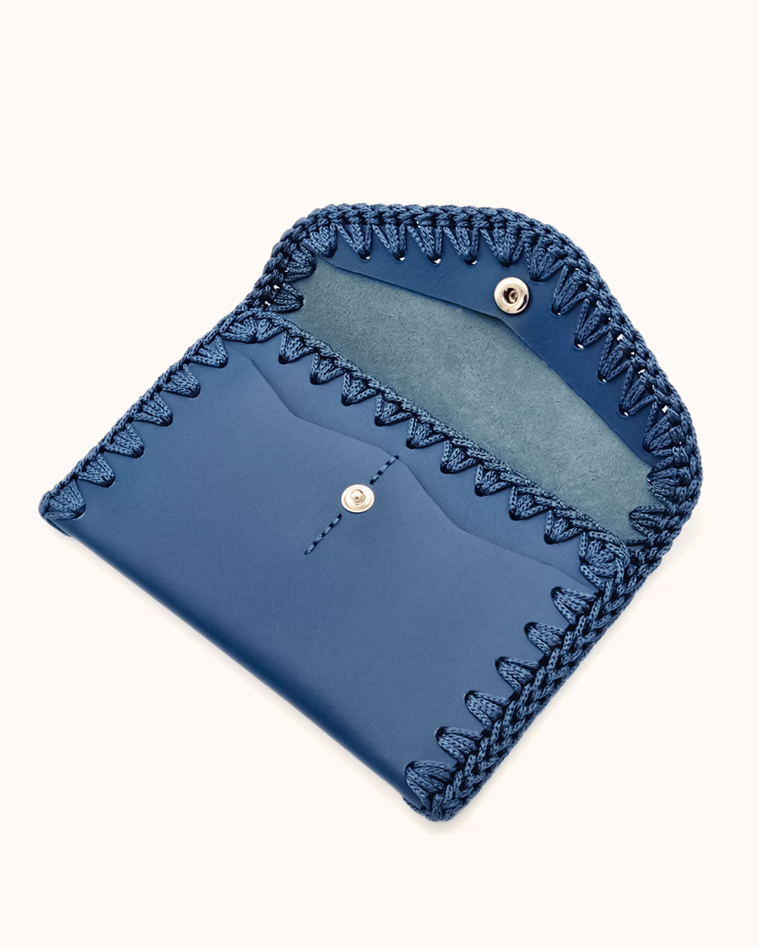 Cartera de Cuero Azul