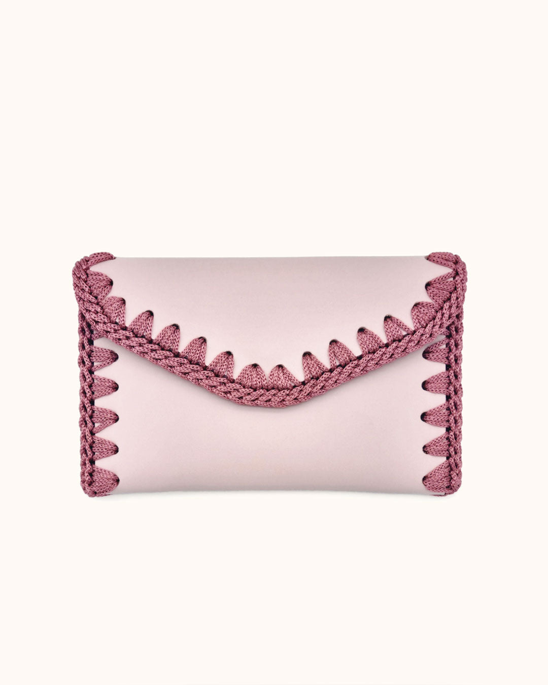 Cartera de Cuero Rosa Claro