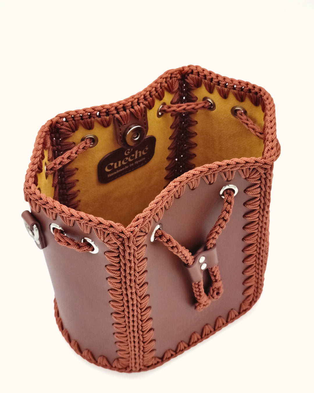 Bolso Bombonera Olga M marrón