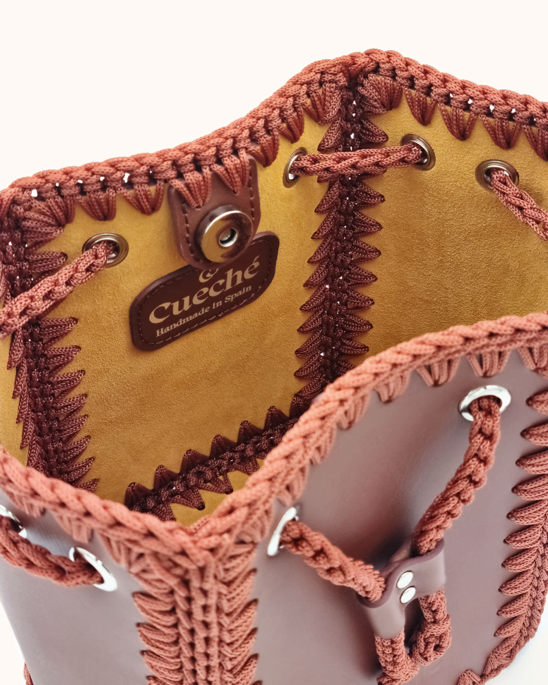 Bolso Bombonera Olga M marrón