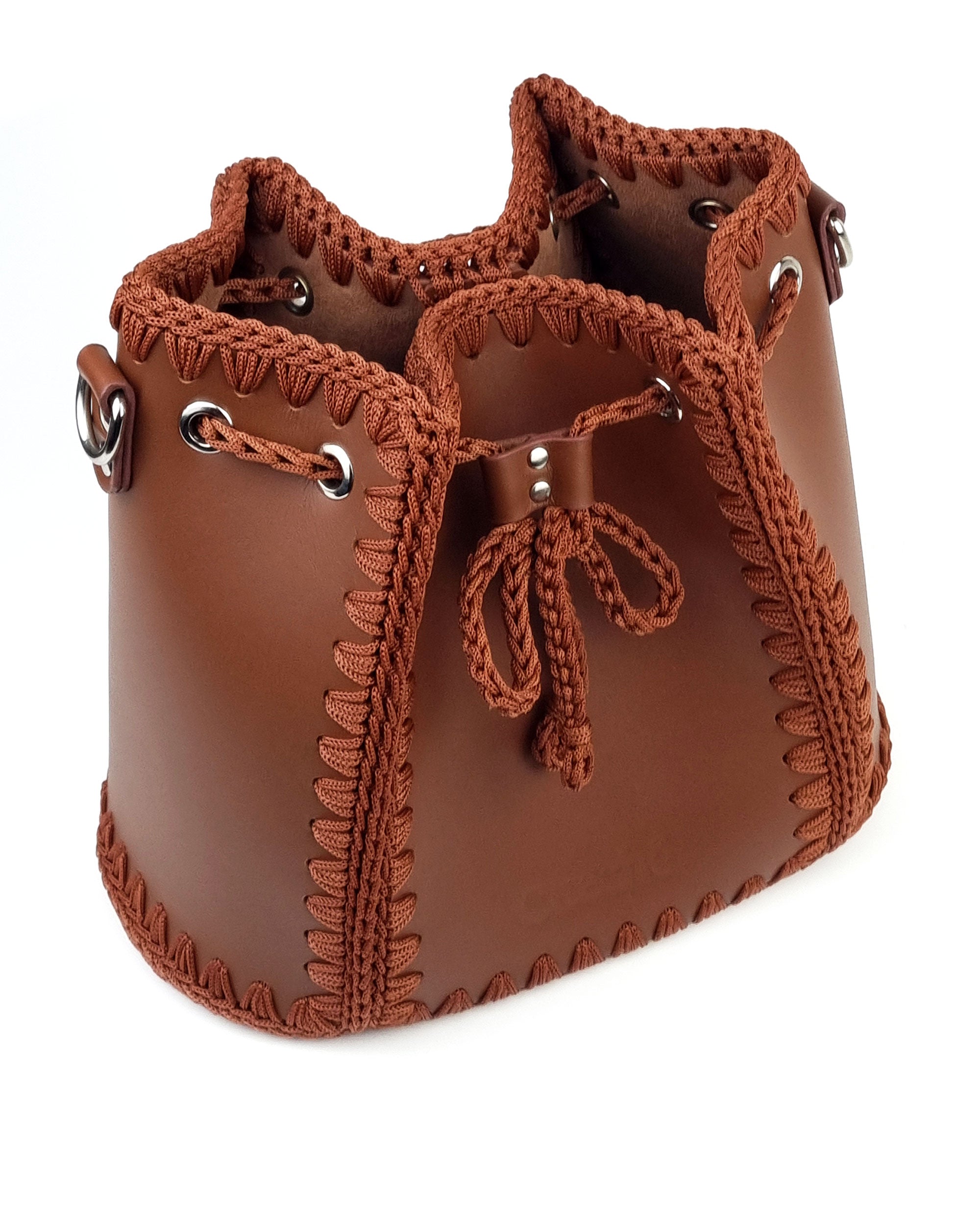 Bolso Bombonera Olga L Marrón