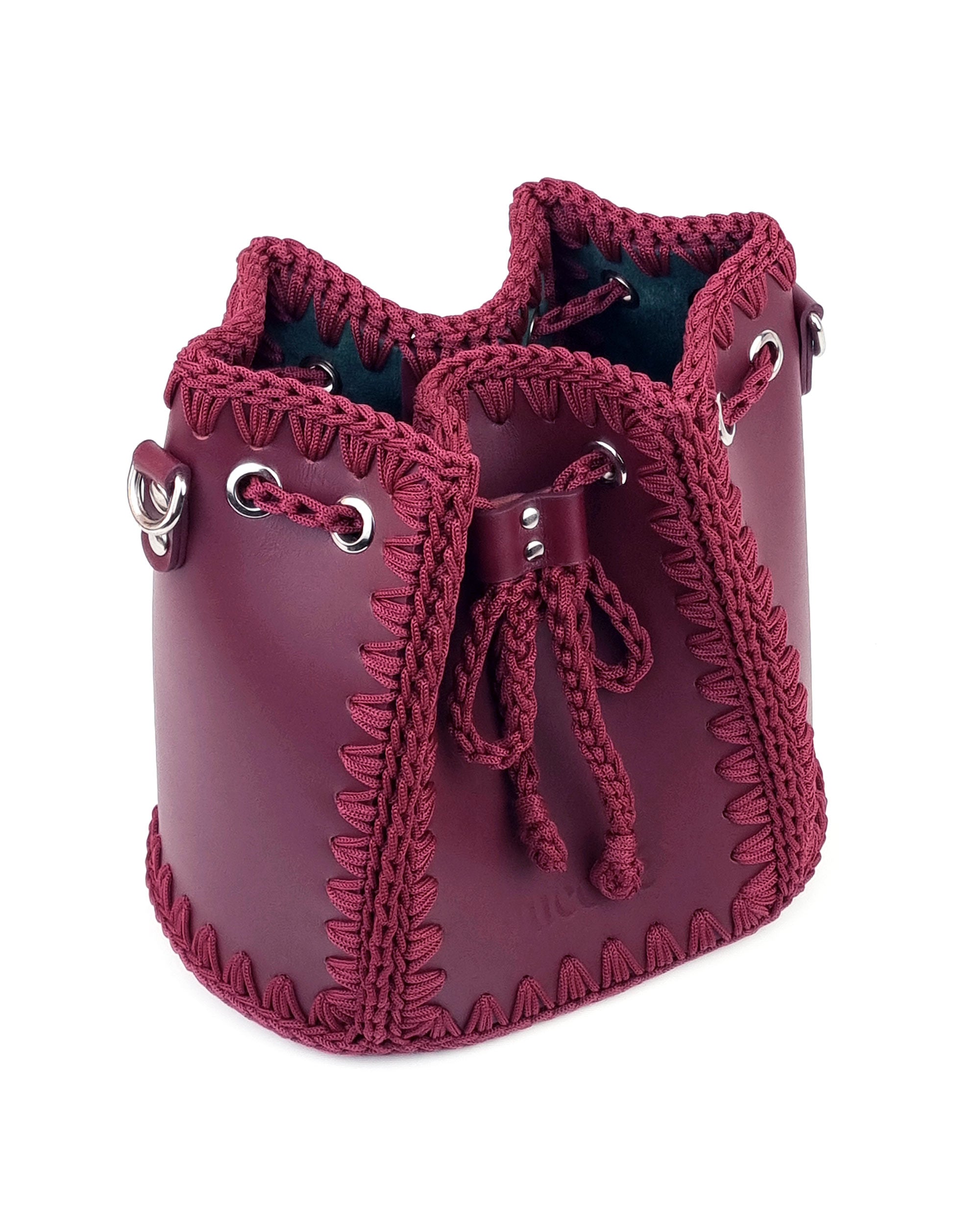 Bolso Bombonera Olga M Burdeos