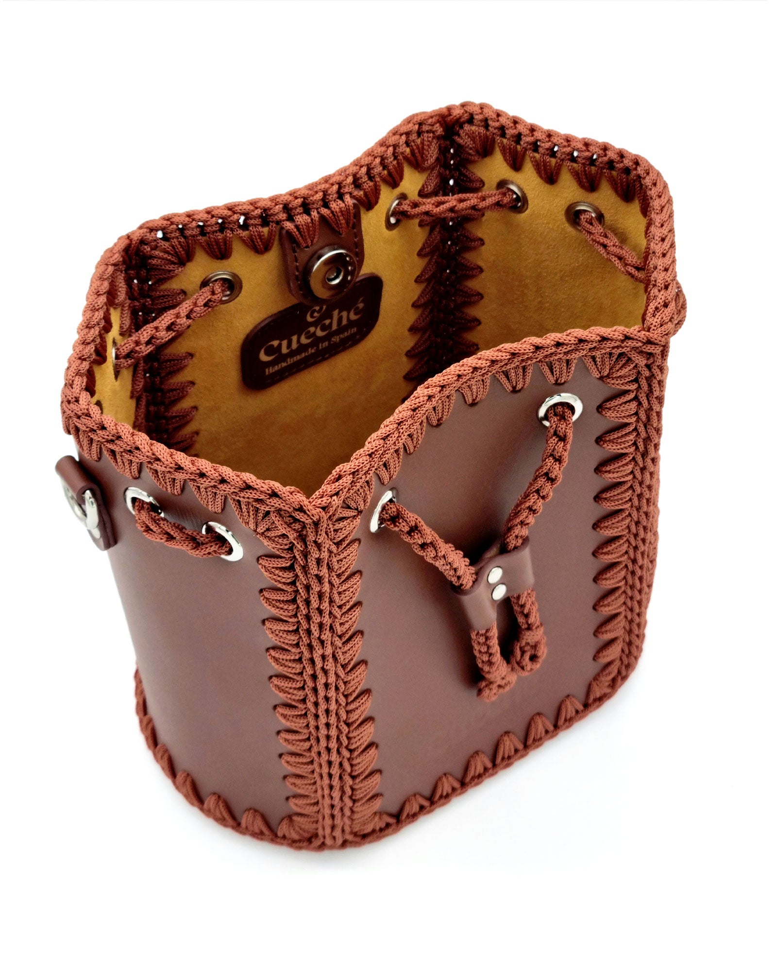 Bolso Bombonera Olga M marrón