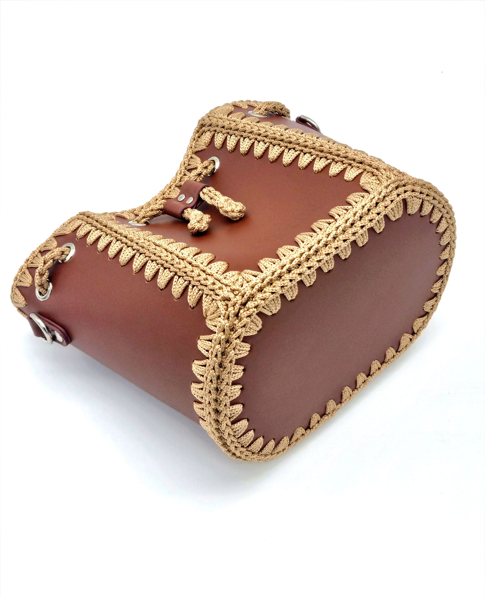 Bolso Bombonera Olga M marrón