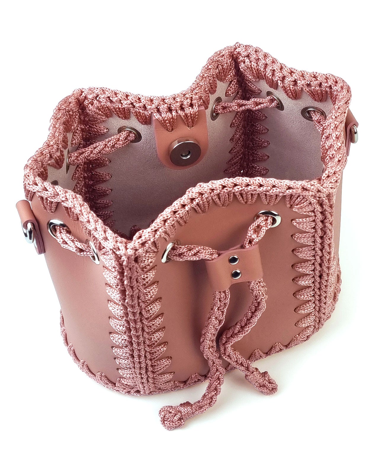 Bolso Bombonera Olga S Rosa Nude
