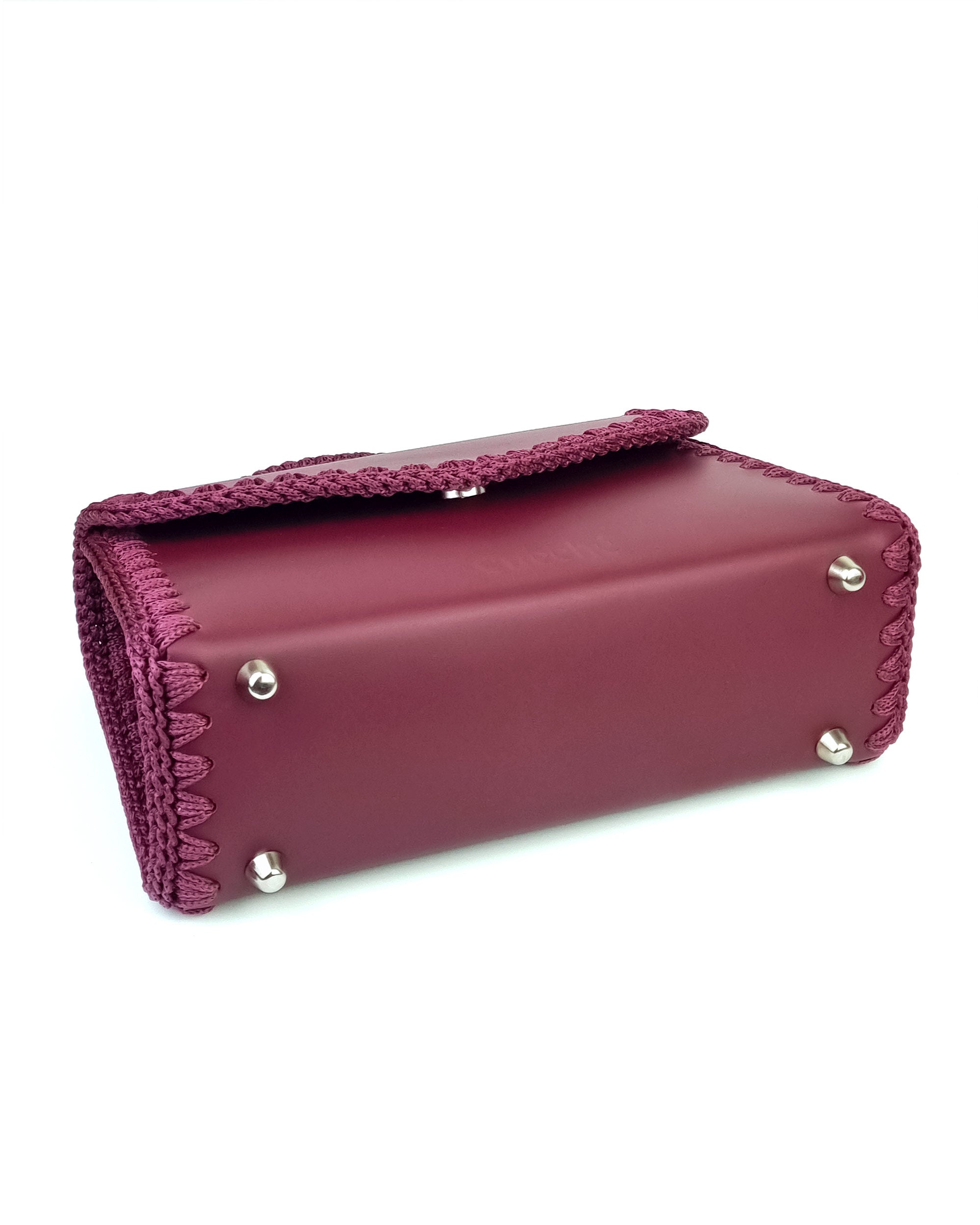 Bolso Satchel Sofia M Burdeos