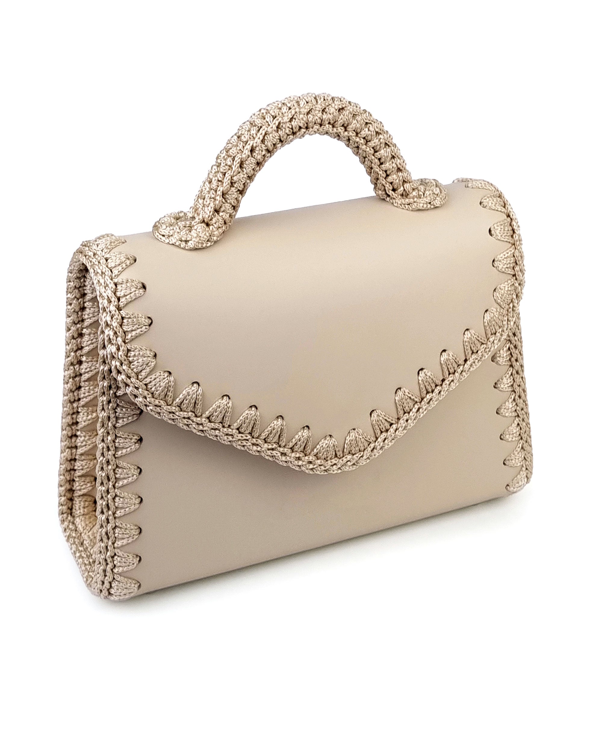 Bolso Satchel Sofia S Beige
