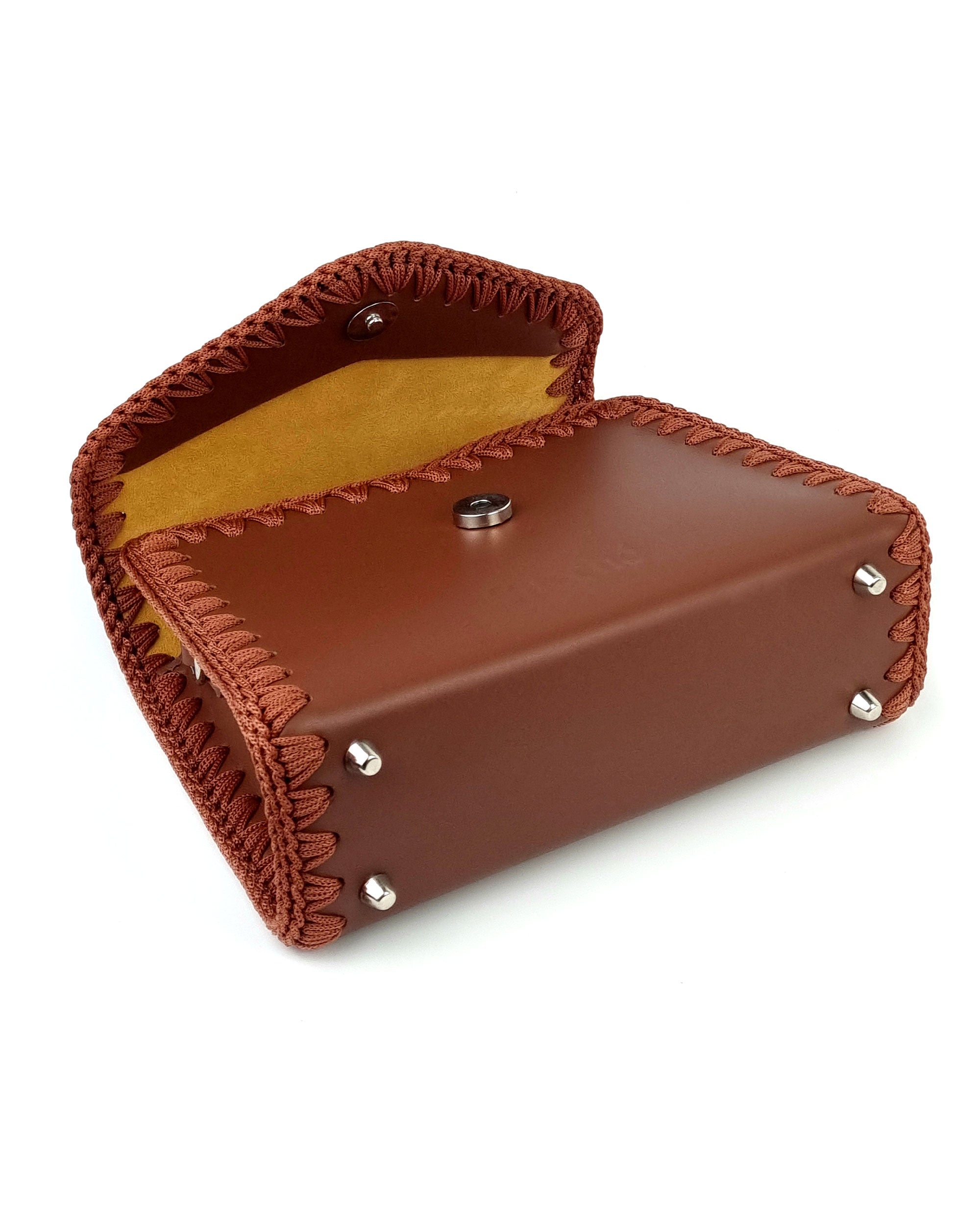 Bolso Satchel Sofia S Marron
