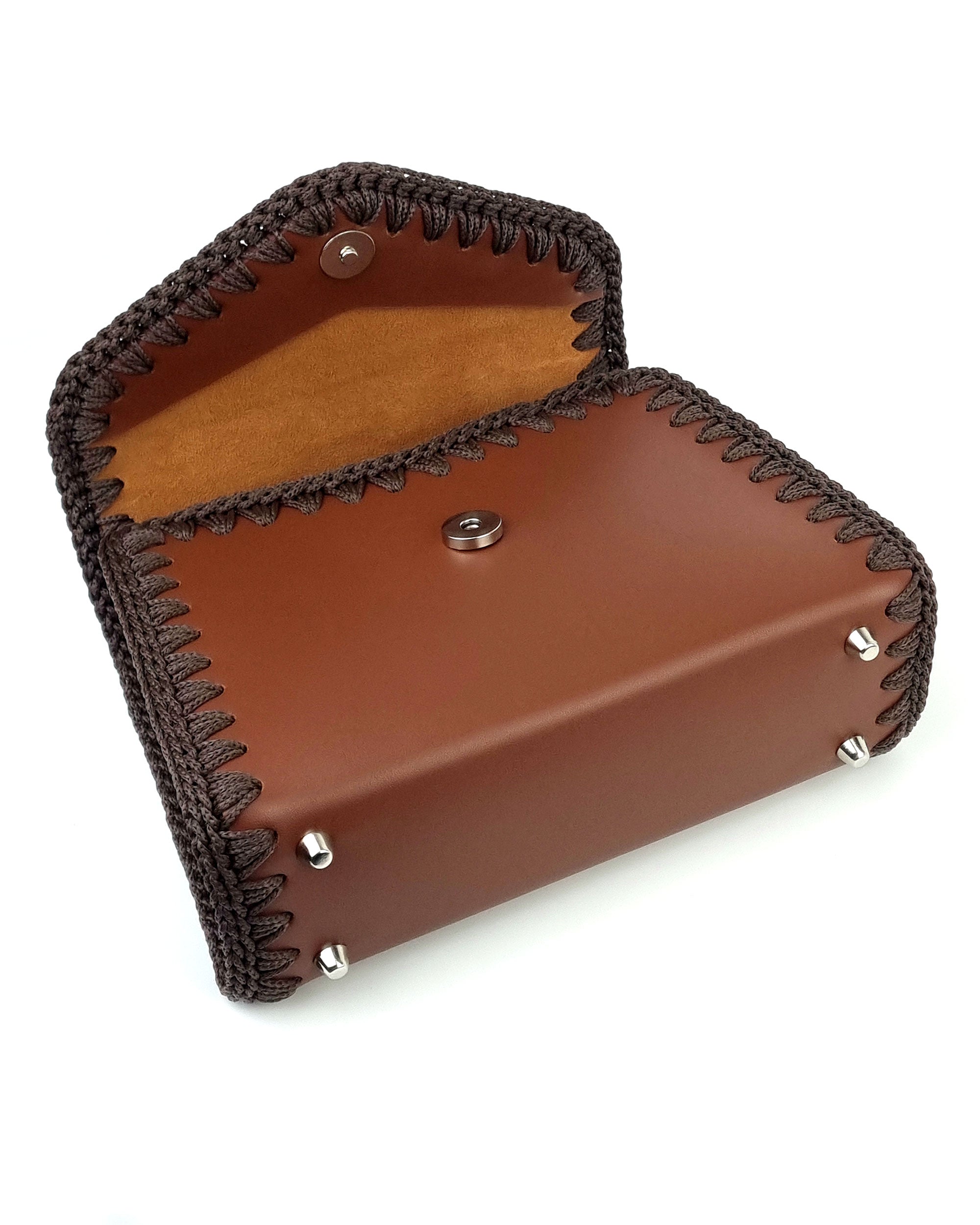 Bolso Satchel Sofia S Marron
