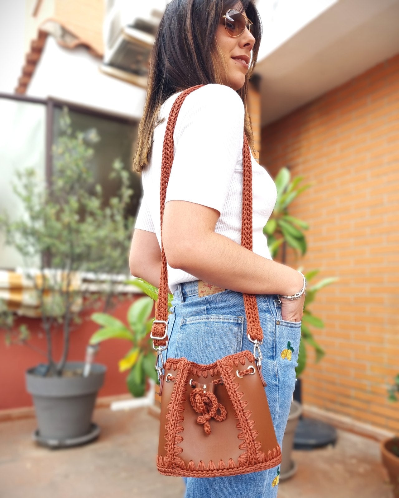 Bolso Bombonera Olga S Marron