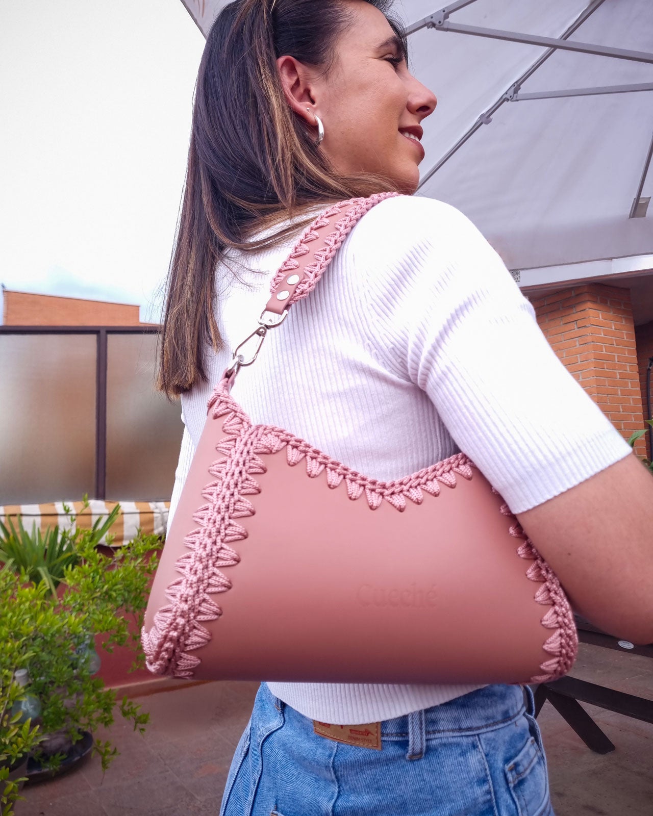 Bolso Hobo Nina S Rosa Nude