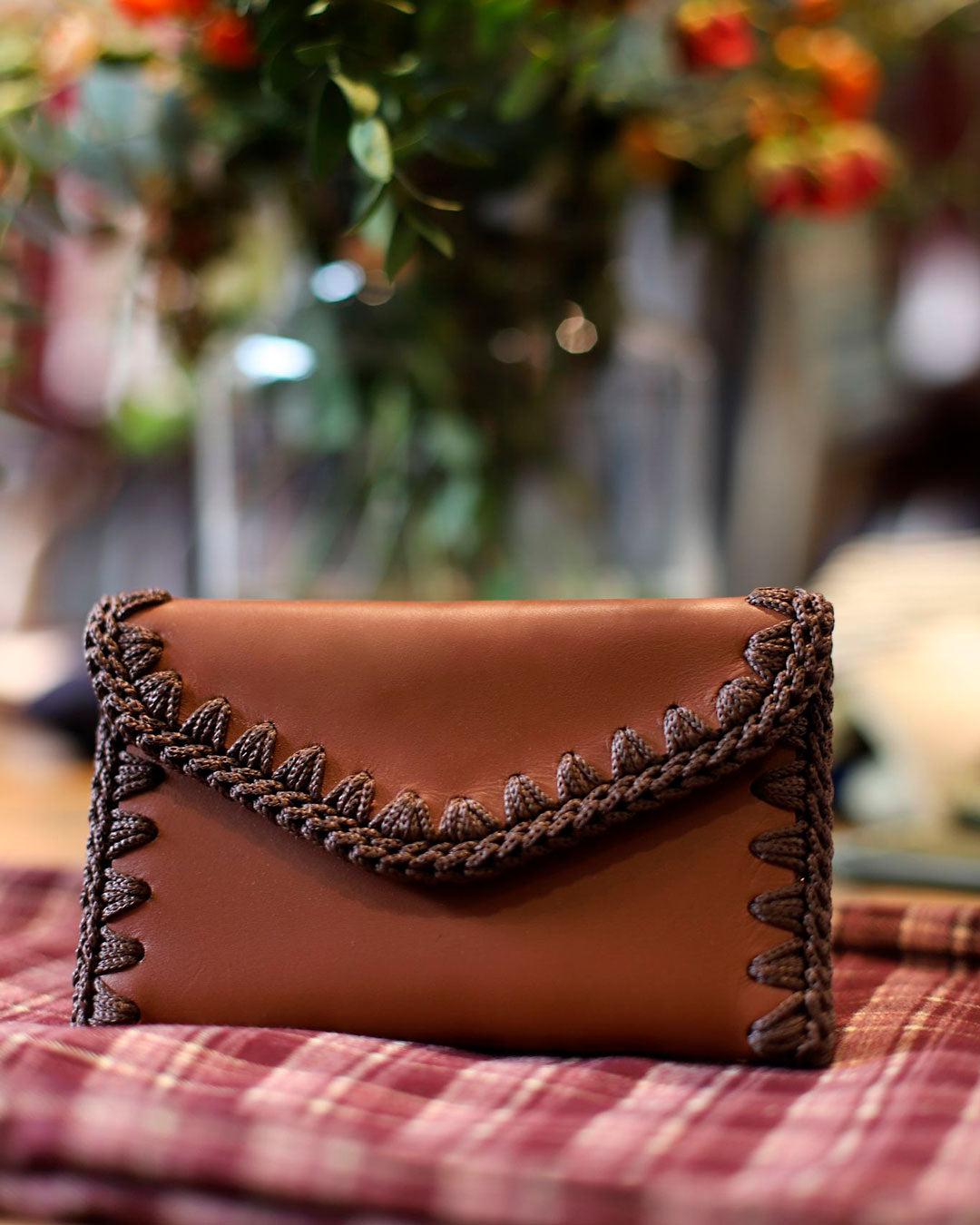 Cartera de Cuero Marrón