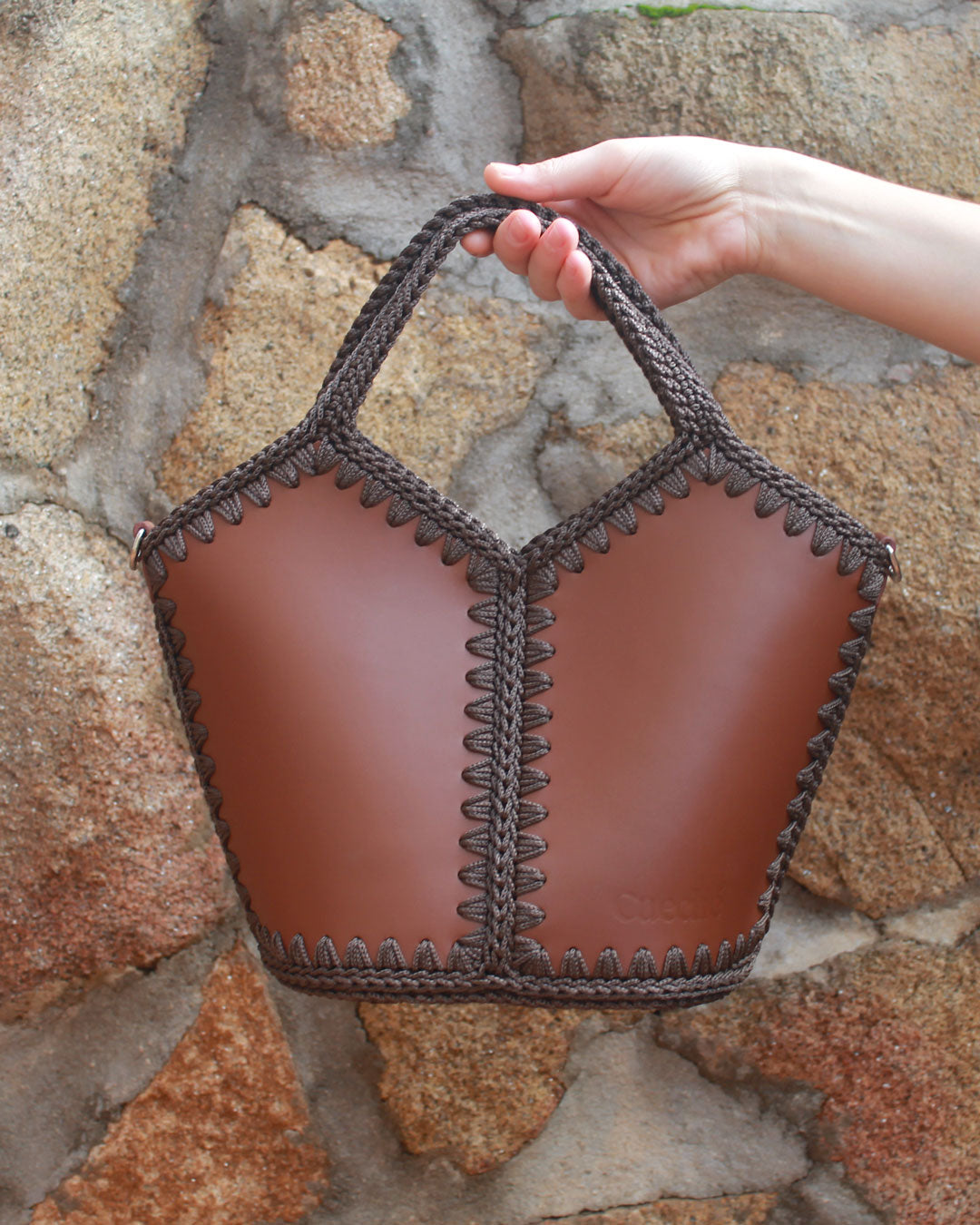 Bolso Capazo Natalia M Marrón