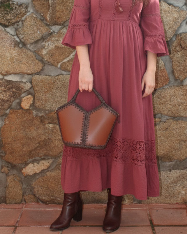 Bolso Capazo Natalia M Marrón