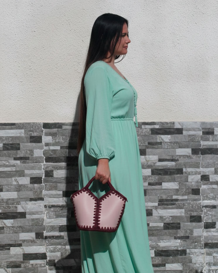 Bolso Capazo Natalia S Rosa Claro