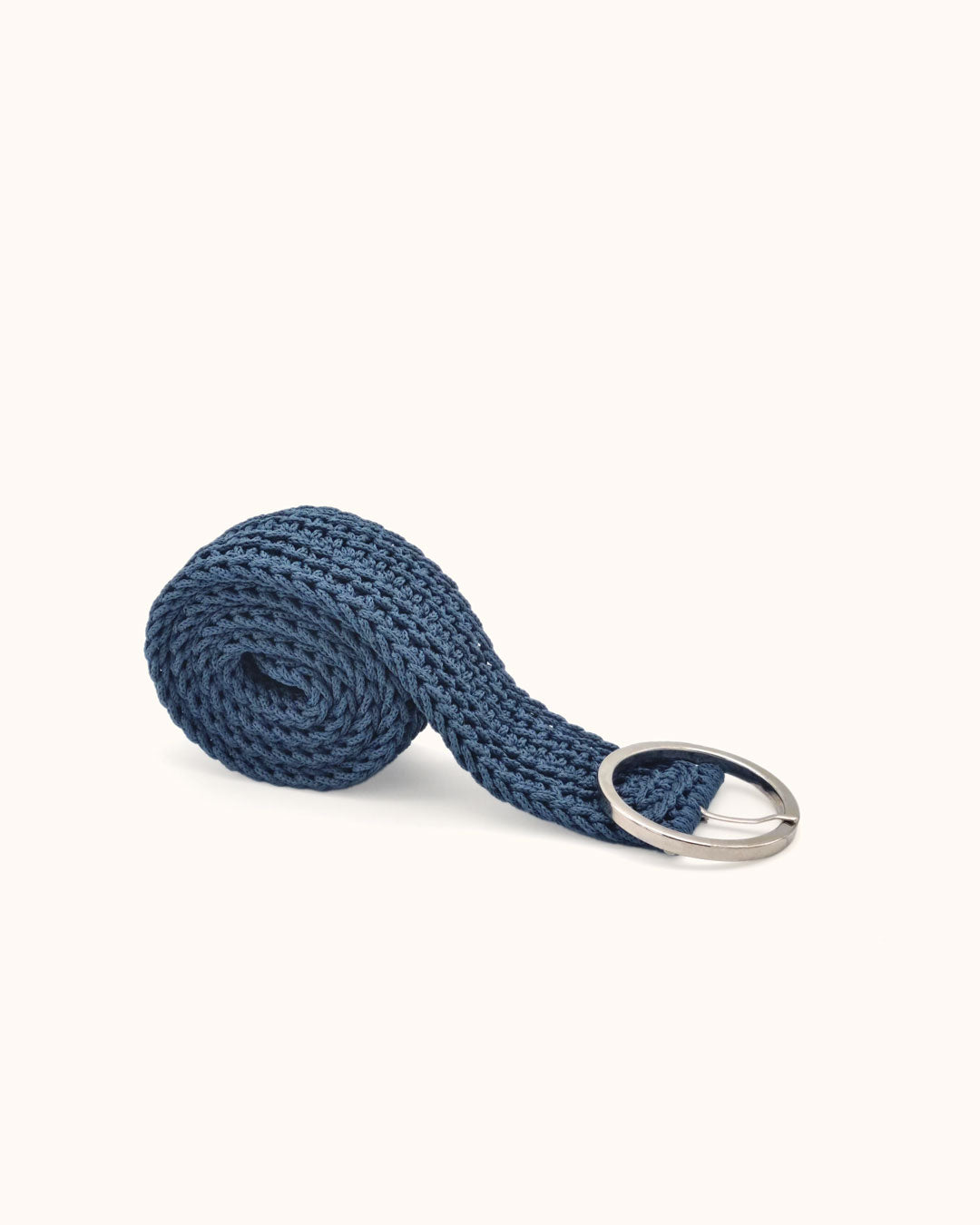 Cinturón de Crochet Azul Denim
