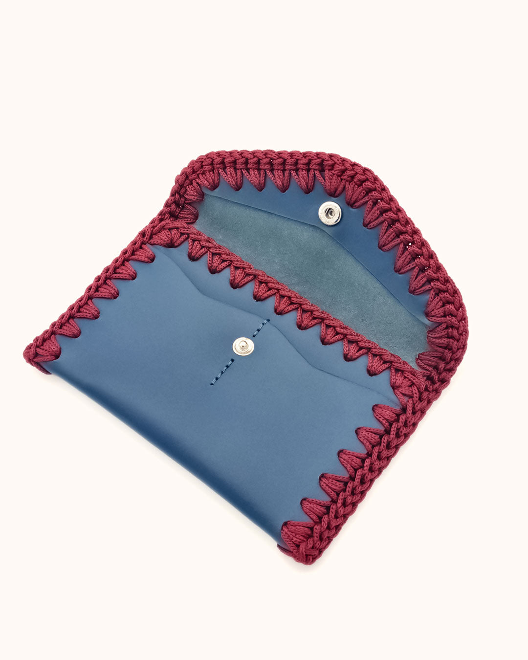 Cartera de Cuero Azul