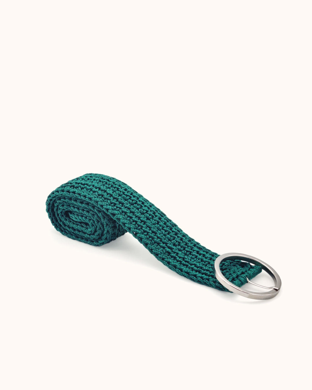 Cinturón de Crochet Verde Botella